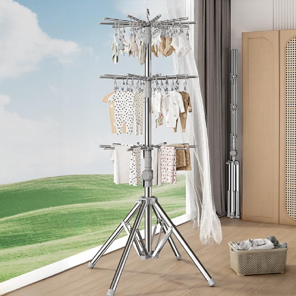 Amazon.co.jp : Sariny物干しスタンド 洗濯物干し パラソル型 物干し  