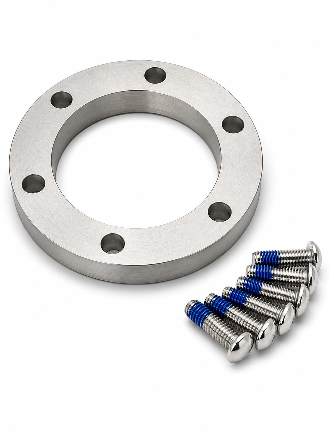 5mm Disc Brake Spacer for Hub Motors Stainless Steel 304 Rotor Spacer Kit with 6x M5 Bolts (16mm) Anti-Rust, High Strength Compatible with 3000W 5000W 8000W E-Bike Motors