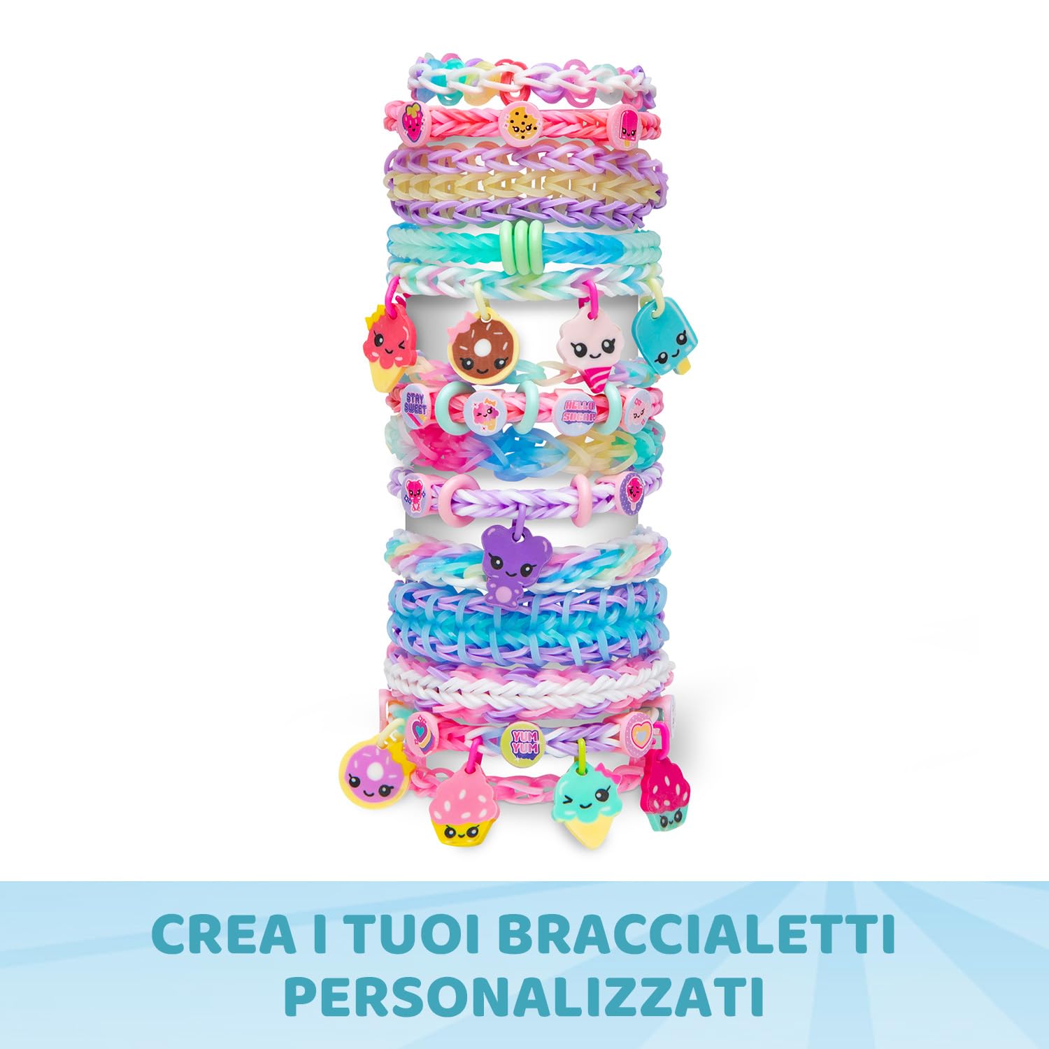 Coffret Fabrication Automatique De Bracelets élastiques Rainbow Loom 4000 Elastiques Beadmojis Bandai 98927504