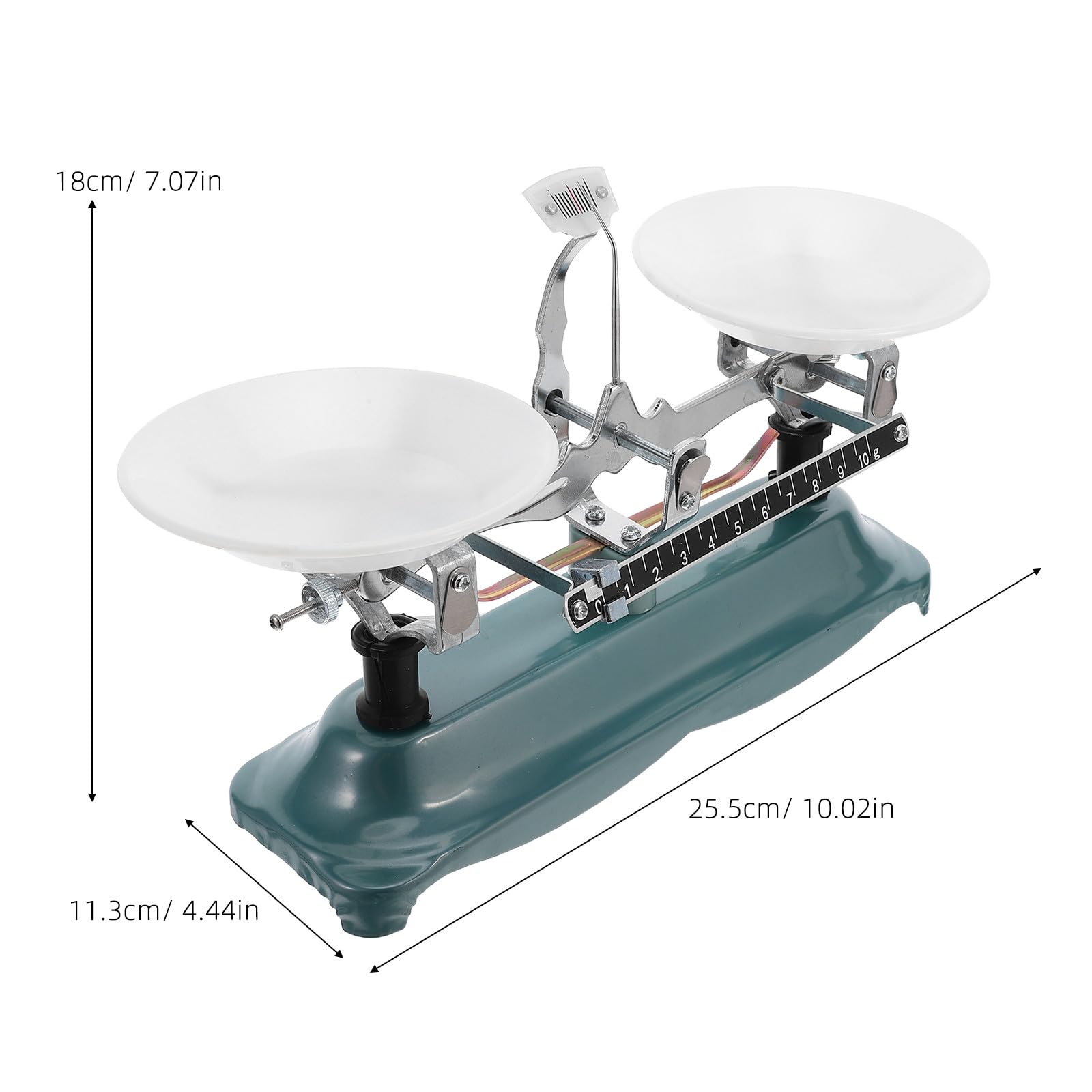 DOITOOL 500g Bilancia Piatto da Laboratorio Bilancia Trave da Banco per Aula Scientifica con Pesi di Calibrazione Strumento Didattico per Esperimenti Fisici e Chimici da Tavolo