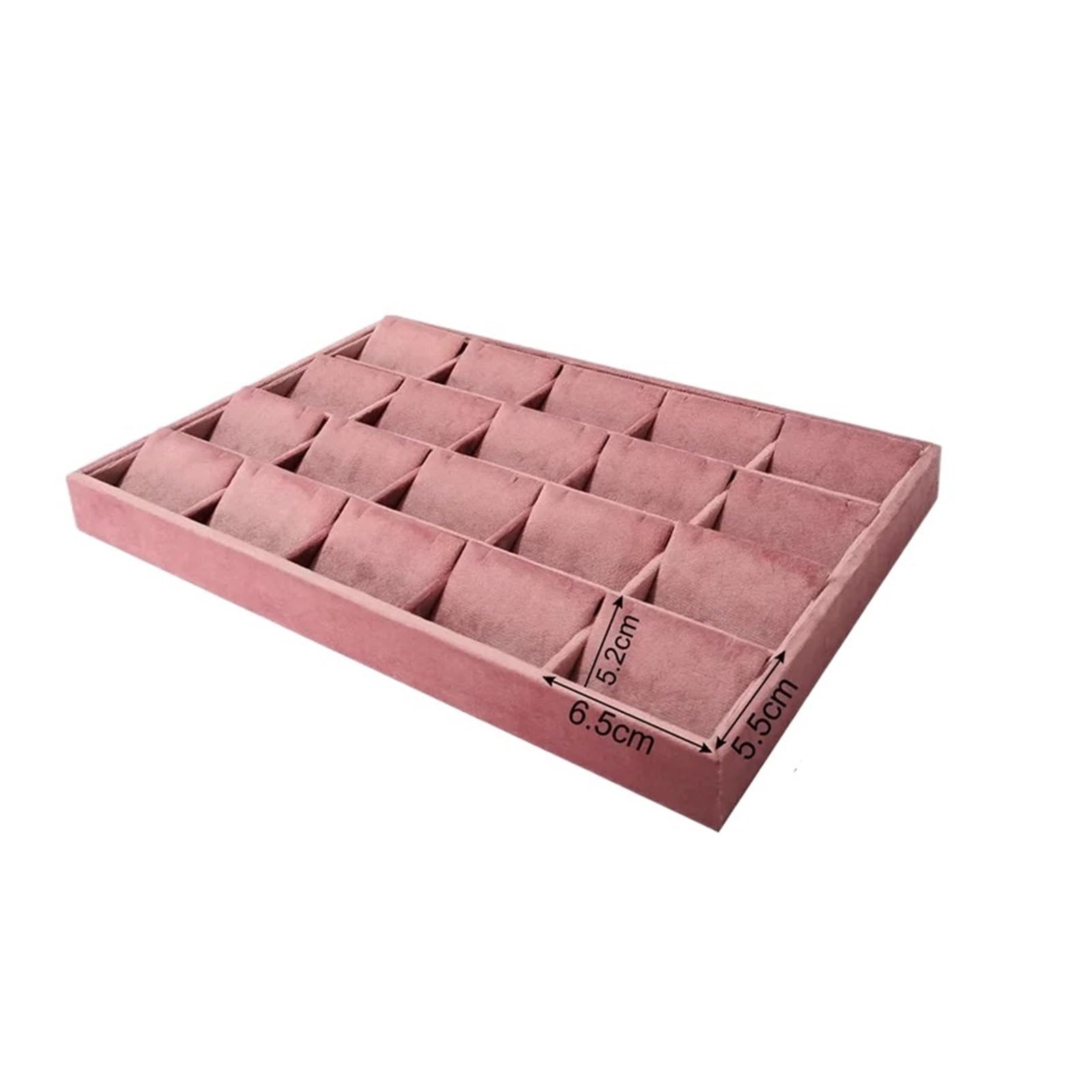 YGMNQAL Velvet Jewelry Tray Luxury Velvet Jewelry Organizer Tray - Multi-compartment Storage for Earrings Rings Necklaces Dresser & Vanity Use