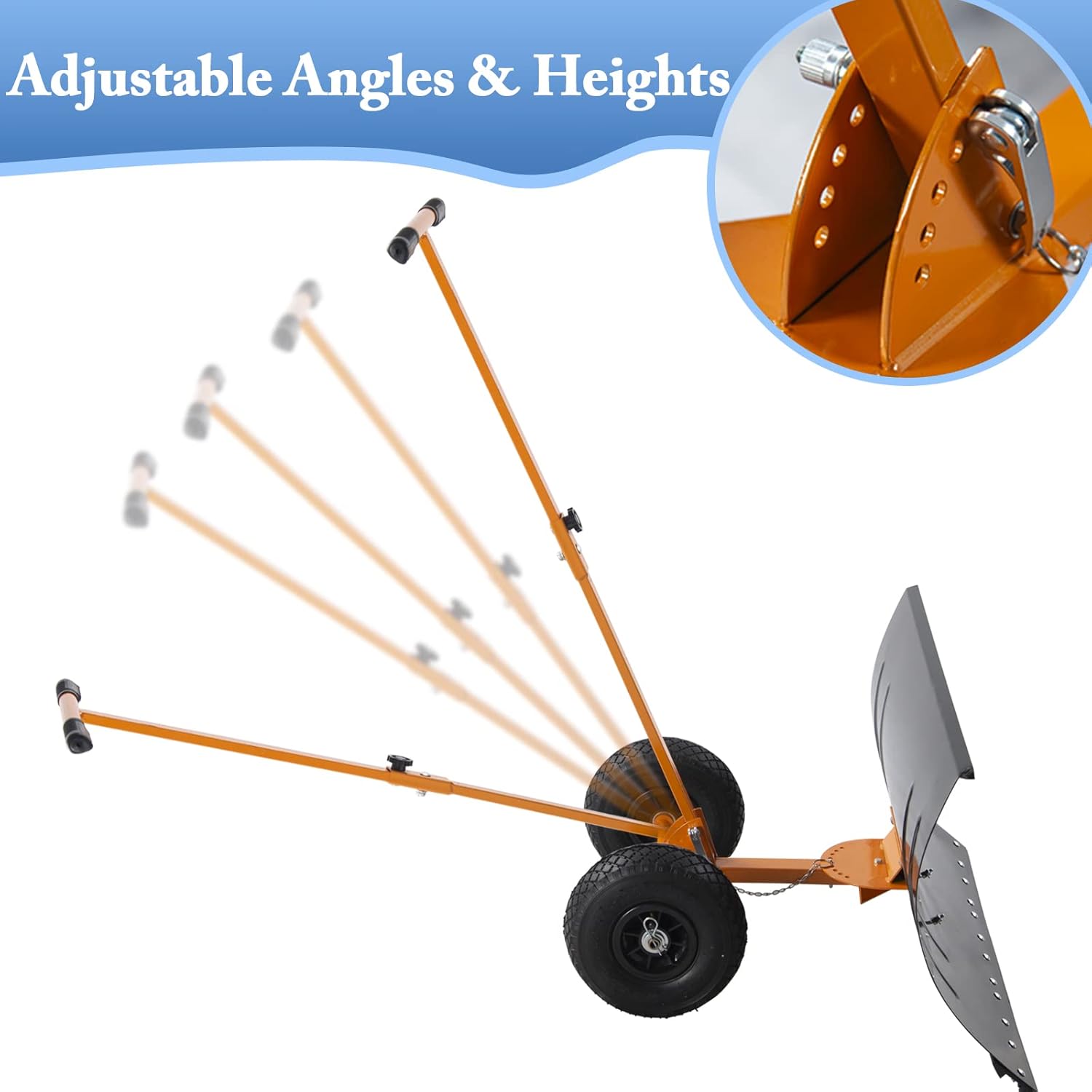 Buy Snow Shovel with Wheels Snow Shovels for Snow Removal Snow Pusher