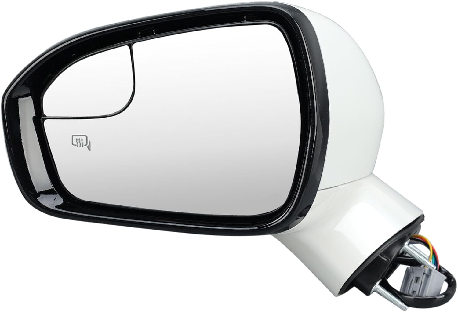 Driver Side Mirror Compatible with Ford Fusion 2013-2016, Heated, with Turn Signal, Puddle Light, Blind Spot, Manual Folding, Power Mirrors Replace ‎DS7Z17683BA (Left White)