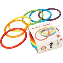 Gonge Activity Rings Set of 6 / 24 Plastic Rubber Rings Diameter 16.4 cm 6er Set