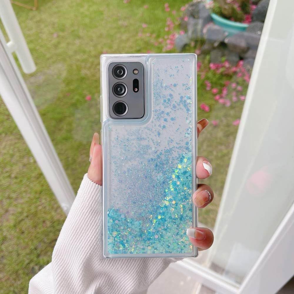 Coque Samsung Note S20 bleue brillante finition premium - 7