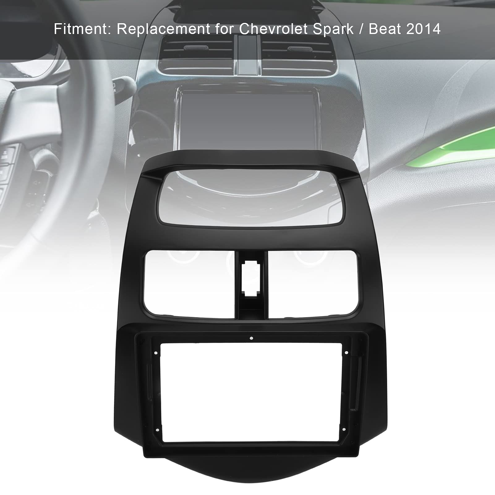 Cornice per Autoradio, Cornice per Pannello di Navigazione Audio DVD per Autoradio Stereo 2-Din di Ricambio per/Beat 2014