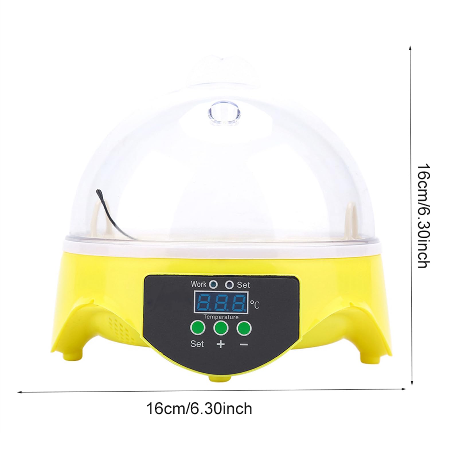 GOTOTOP Incubatrice per Uova, Uova Brut Dispositivo Macchina Automatica Brut flaechenbrueter Incubatrice brueter (7 Uova)