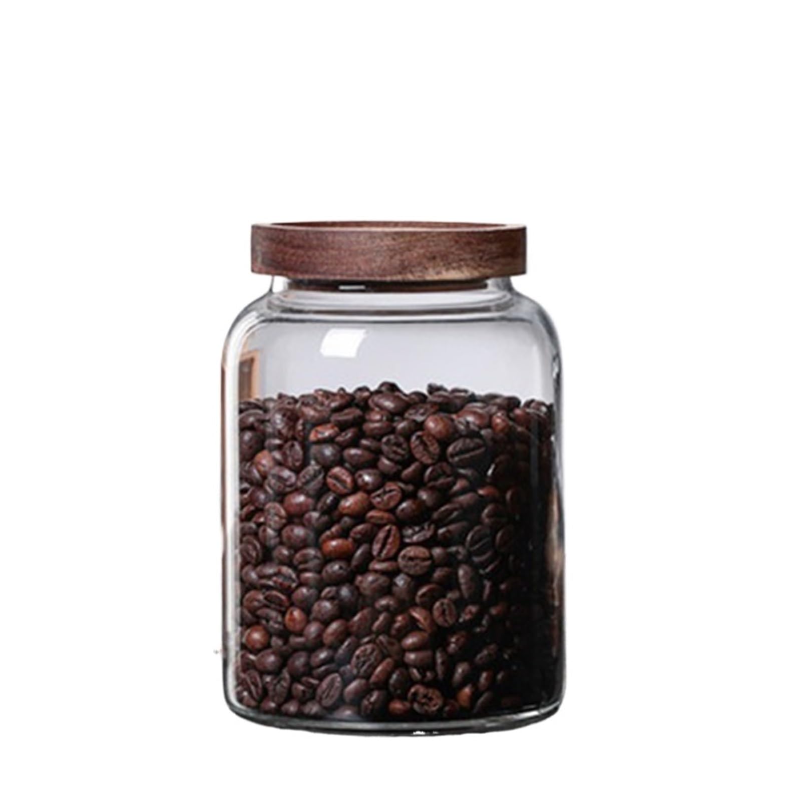 Generisch Kompatibel mit Kaffeebohnen, vakuumversiegelter Tank, transparentes Glas, Vorratsgläser for Lebensmittel, feuchtigkeitsbeständiger, luftdichter Behälter for den Haushalt