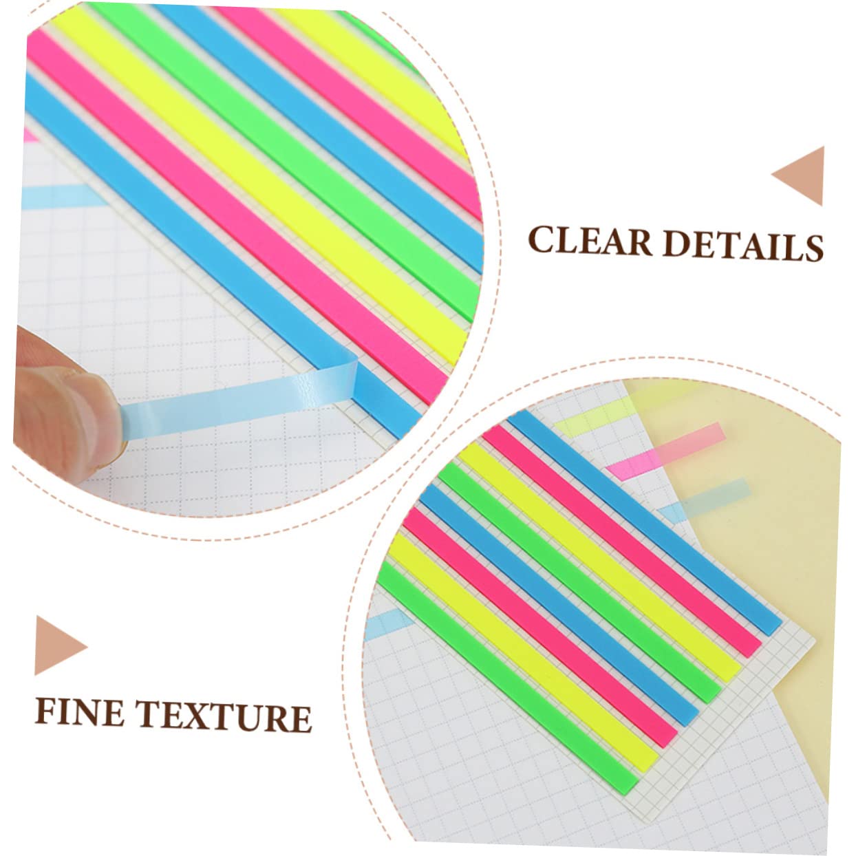 2 Sätze Schlanke Haftnotiz Pastellmarker Textmarkerstreifen Lesen Highlighter Strips Farbige Markierung Tragbarer Seitenmarker Klebrige Seitenflags Das Haustier 10 Blatt * 2 SHINEOFI