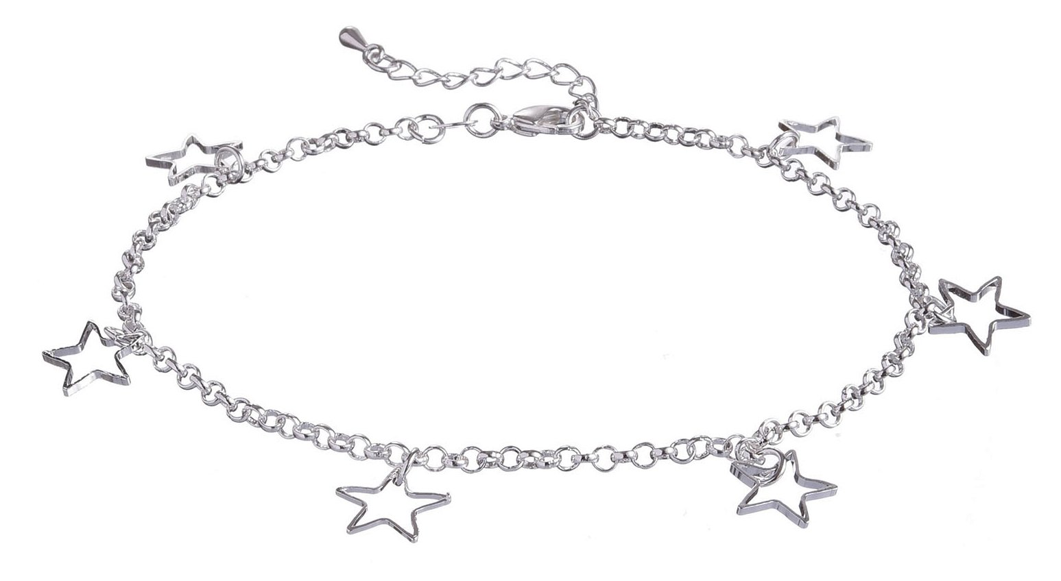Silver Shoppee Spread The Love Sterling Silver Anklet for Women (SSAN3116) (B01K4A3GSI) Amazon Price History, Amazon Price Tracker