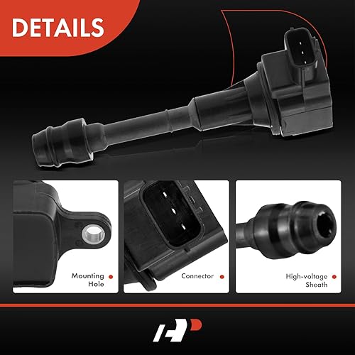 Miniatura 5 de A-Premium Paquetes de bobinas de encendido de motor compatibles con Nissan Sentra Altima 2002-2006 X-Trail 2002-2007 2010-2013 I4 2.5L 2-PC Set