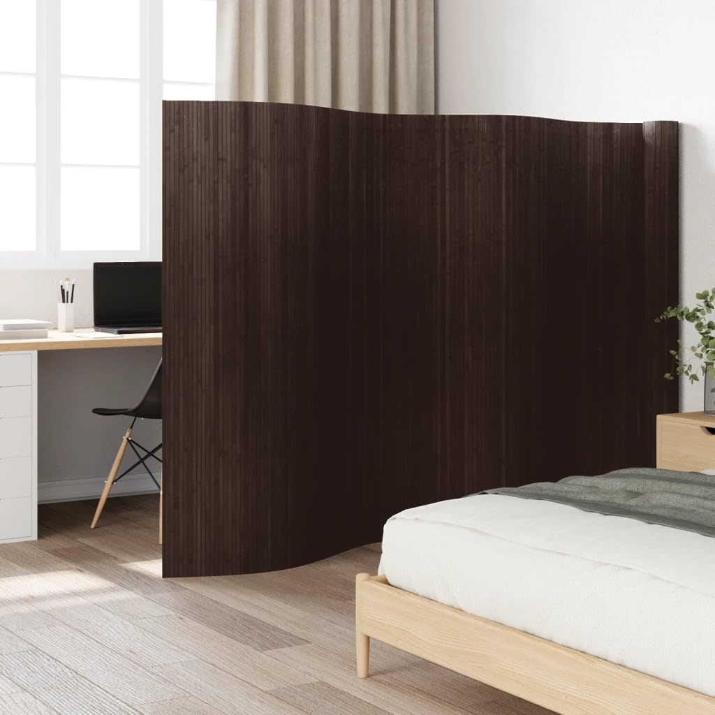 Paravento in bambù marrone scuro, 800 cm x 165 cm