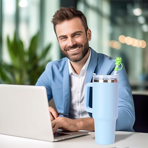 Miniatura 6 de Eoopoon Stanley Cup - 6 tapas de popote para vaso Stanley Cup de 0.394 in0.4 pulgadas, para vaso Stanley de 30 y 40 onzas, a prueba de polvo,