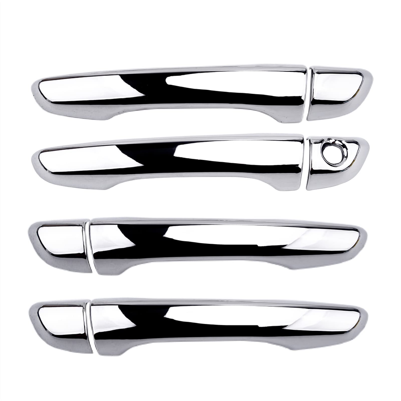 Fahbstr One Color Exterior Door Handle Cover For Hyundai Elantra Avante 2017-2019 8Pcs/Set Chrome Car Exterior Door Handle Cover Trim Catch Overlay Abs Fit