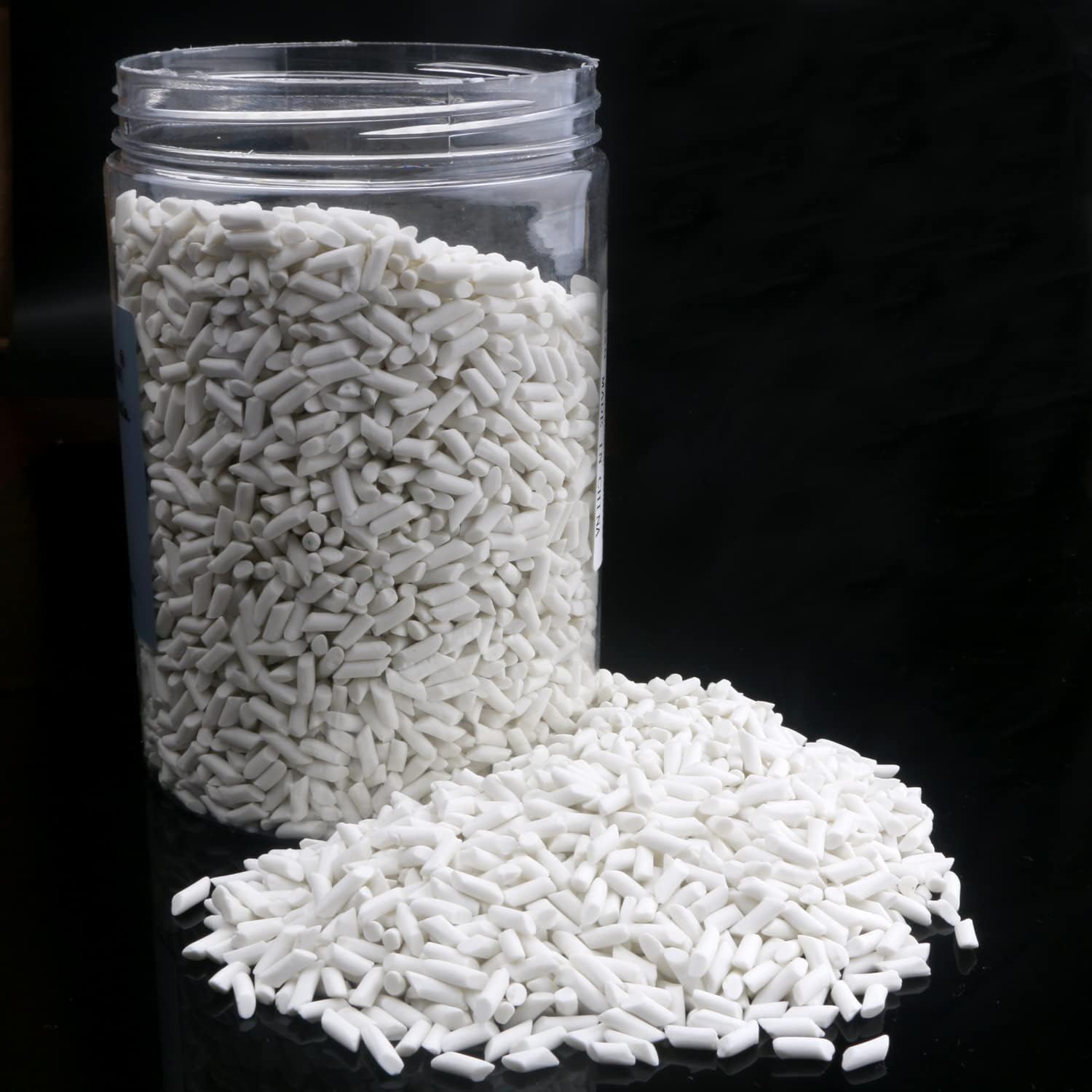 2 Pound Rock Tumbling Ceramic Filler Media 1/8" X 1/4" Small Cylinder Ceramic Tumbling Tumbler Media - 2 LBS for use in Rotating Tumblers