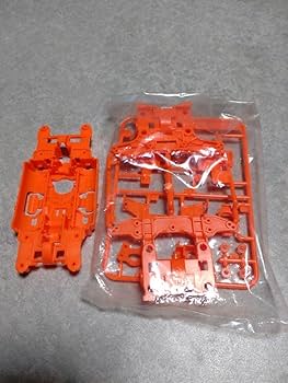 Amazon | ミニ四駆 蛍光オレンジ MSシャーシセット 通販