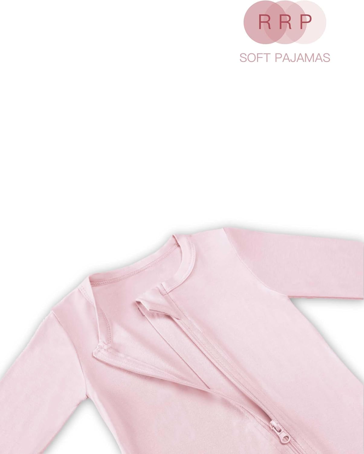 RRP Unisex Baby Footies Pajamas,Rayon Derived From Bamboo,Buttery Soft Sleep 'N Play PJs,2-Way Zipper Closure,0-18 Months - Image 2