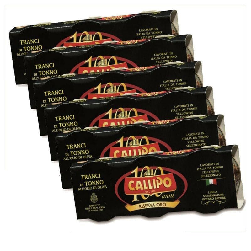 RISERVA ORO - Tonno in tranci in olio di oliva Callipo 6 conf. 70 x 3 (1,260 kg)