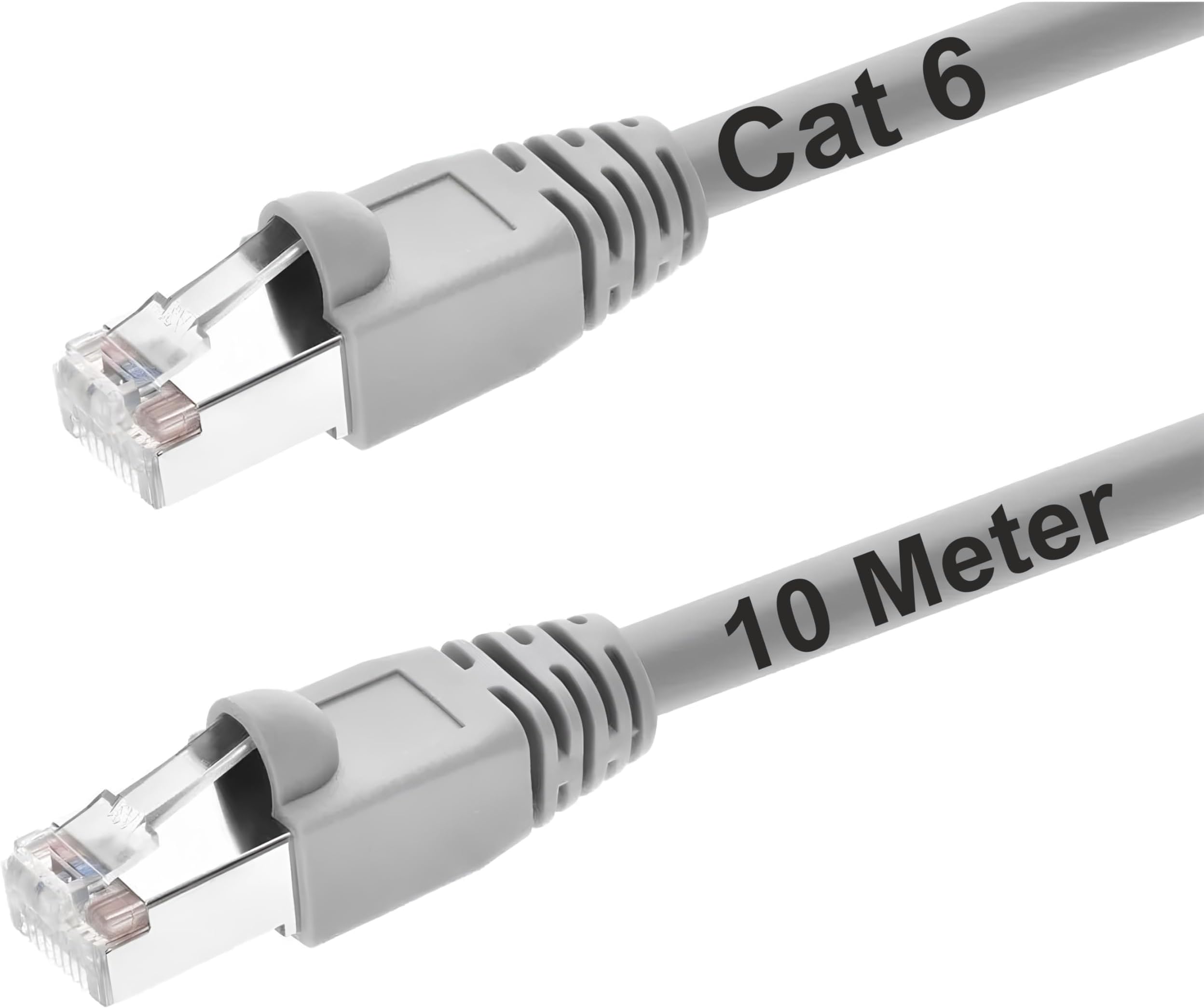 Jainendra Tech Ethernet Cable 10 Meter, High-Speed Cat 6 Cable with RJ45 Connector - Durable Computer Accessories for Networking and Internet Setup (certified cat6 cable length)