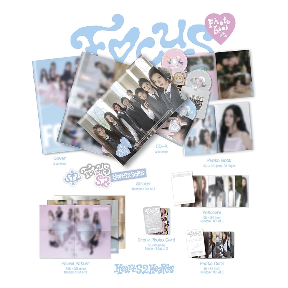 Amazon.com: (PHOTOBOOK VER.) HEARTS2HEARTS - [FOCUS] 1st mini
