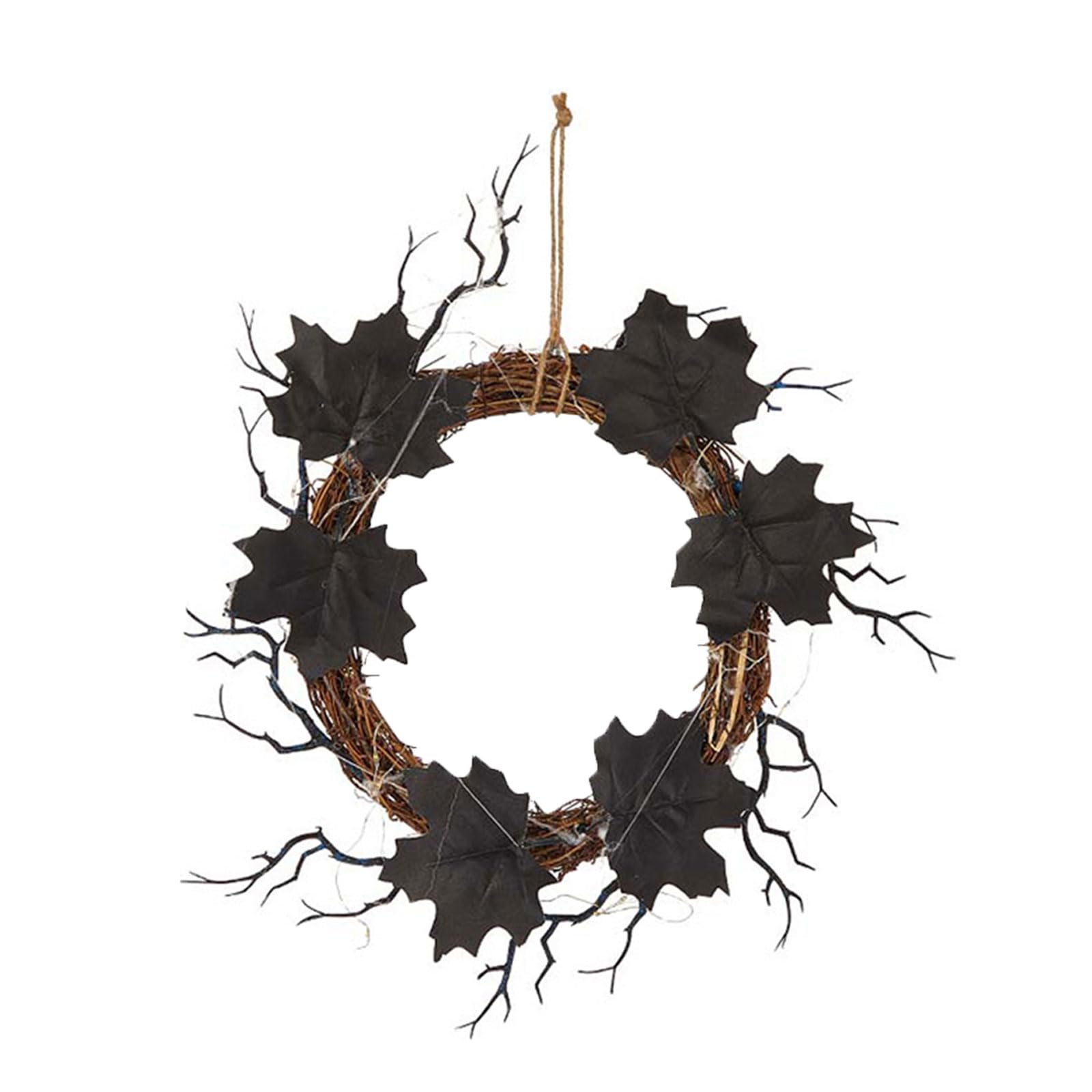 Artificial Wreath for Halloween Party Indoor and Outdoor Decorations, Halloween Pumpkin Wreath for Backyard Garden Lovers