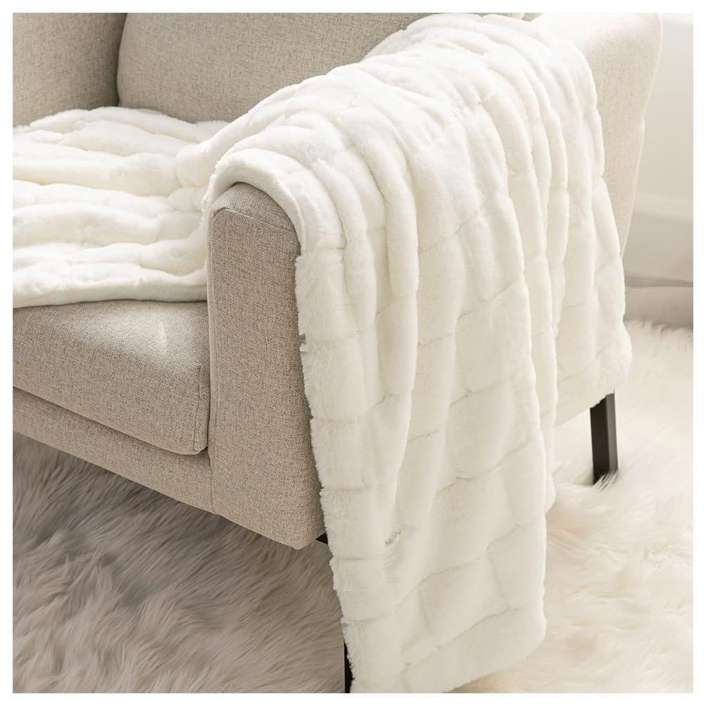Couverture polaire pour canapé plaid cosy de salon chambre à coucher