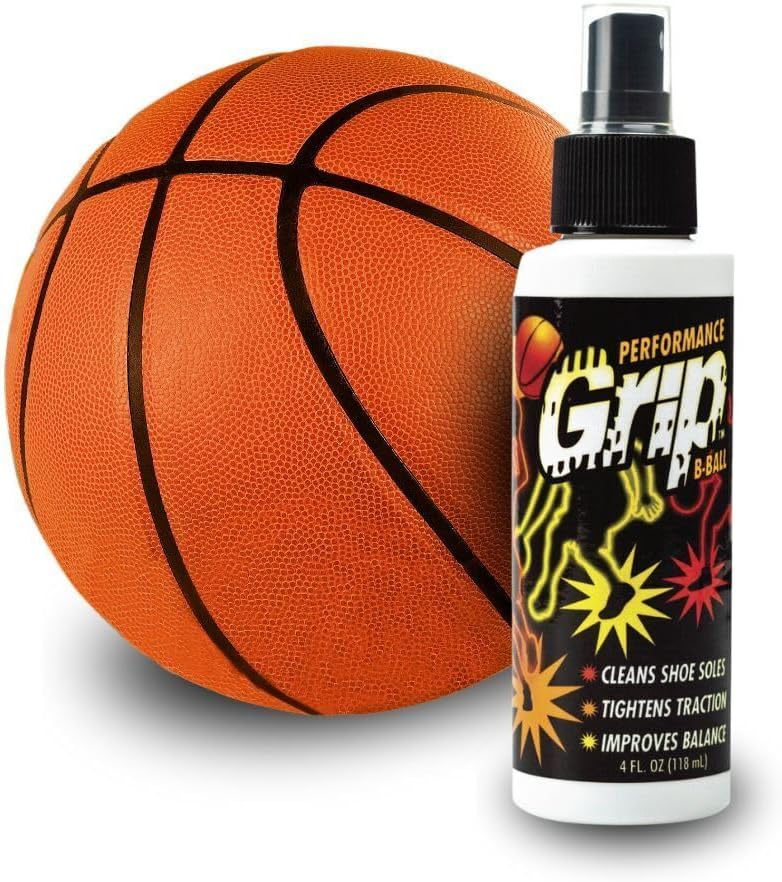 Performance Grip Basketball Shoe Spray 4 Oz – Grip Spray for Basketball Shoes Bottom – Non-Sticky Mist That Rejuvenates Soles & Boosts Traction