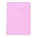 Brownline 2017 Daily Planner, Twin-Wire, Pink with Pink Ribbon, 8" x 5" (CB634W.PNK-17)