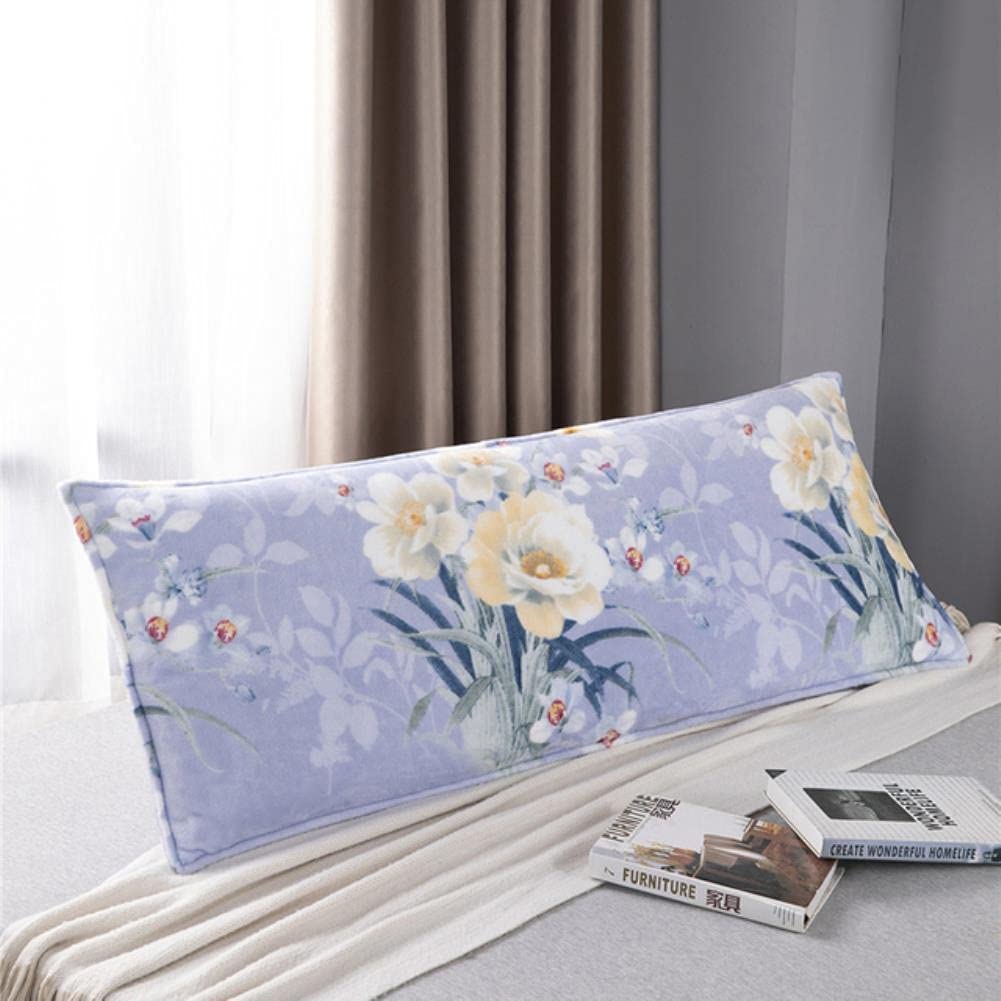 Longue taies d'oreiller en flanelle pour lit double chaleureux