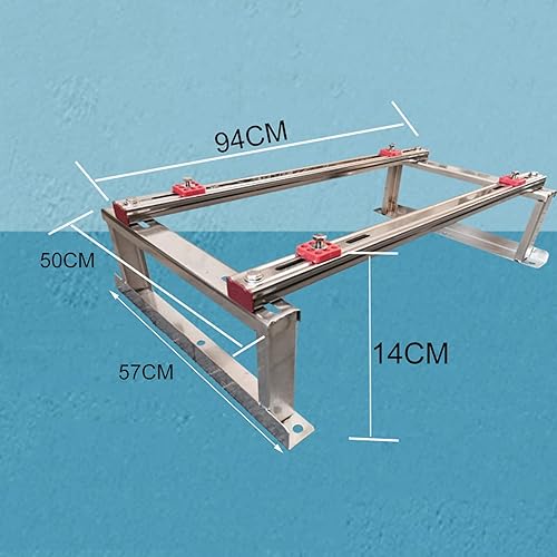 Miniatura 2 de Soporte para manipulador de aire, base de bomba de calor, soporte de suelo para aire acondicionado mini dividido sin conductos, soporte de