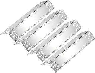 Utheer Grill Burner Tube Heat Plate Heat Shield, Stainless Steel BBQ Replacement Parts for Jenn-Air 720-0709, 720-0709B,720-0727 Kitchen Aid 720-0745, 720-0336D,720-0745b Gas Grill Models
