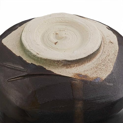 Miniatura 3 de SUGIMOTO TEA - Luster Kindami Chawan  Cuenco de matcha Mino-Yaki hecho a mano con forma de Kutsugata  Auténtica tetera japonesa con caja de regalo