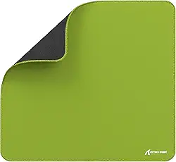 ATTACK SHARK CM02 Mouse Pad grande,revestimento resistente à água,superfície de borracha antiderrapante com controle suave e textura pesada, bordas costuradas em microfibra,450x400x4mm(Verde Claro)