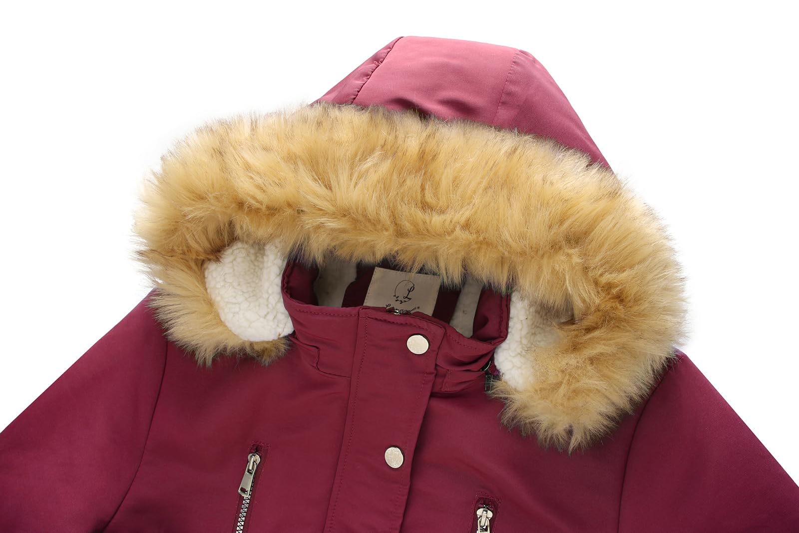 MODFUL Parka en polaire pour femme avec capuche amovible - Manteau d'hiver chaud Sherpa