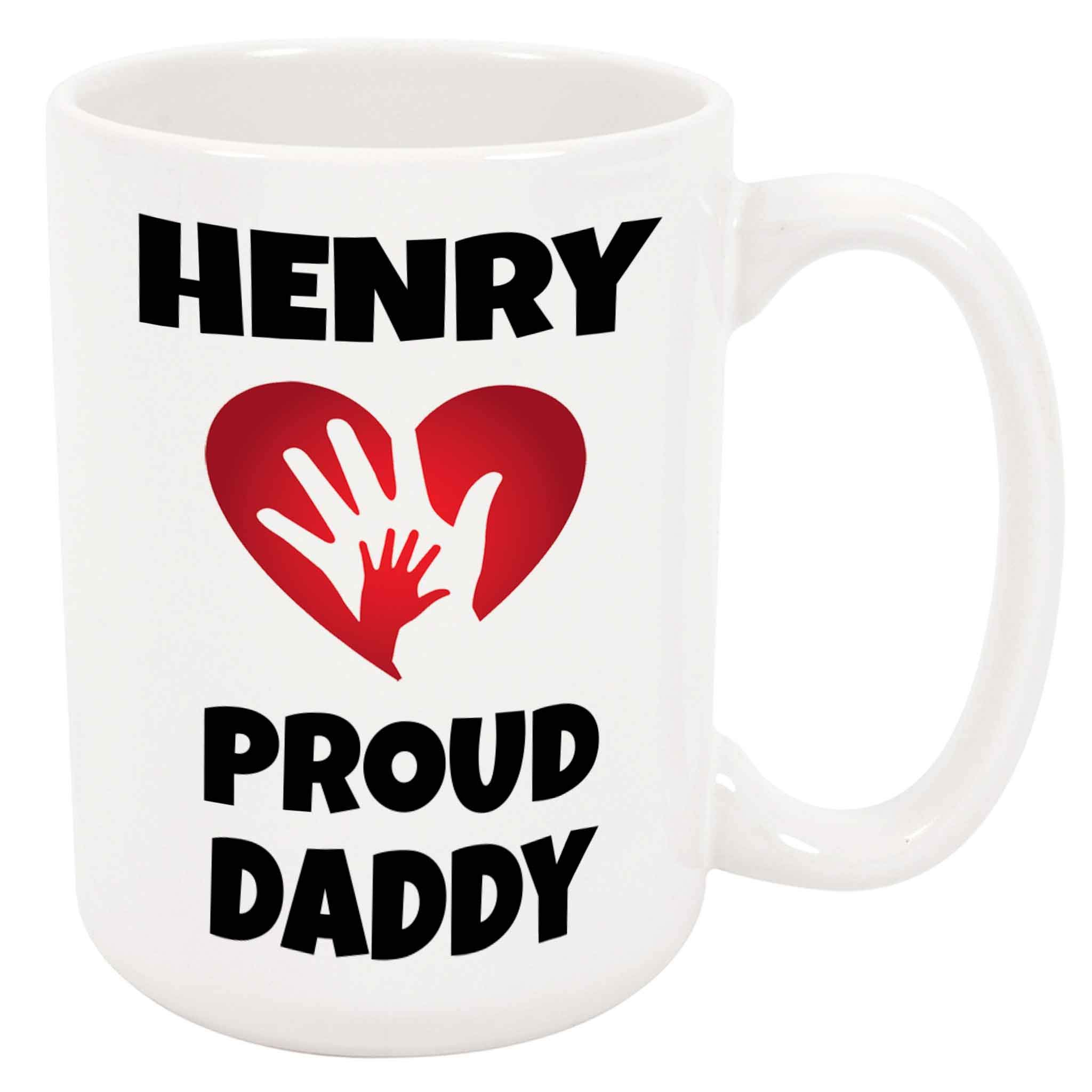 Kaffeebecher Henry, stolzer Papa Tassen Nerds 2 Stück