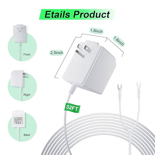 Miniatura 6 de Fuente de alimentación transformadora de timbre de 24 voltios para timbre de video en anillo, compatible con anillo, Google Nest, WYZE, Eufy, Blink