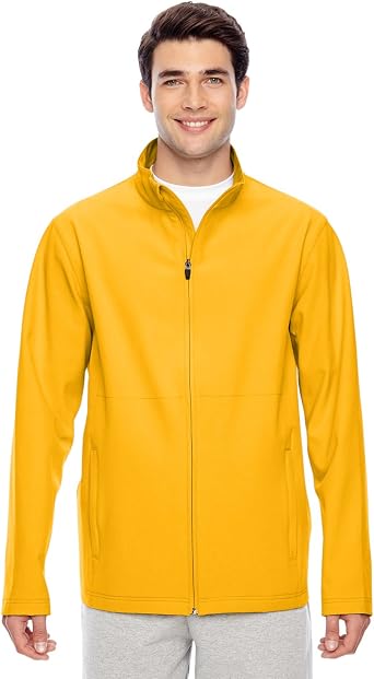 Team 365 Mens Leader Soft Shell Jacket, Sport ATH Gold, XX-Large