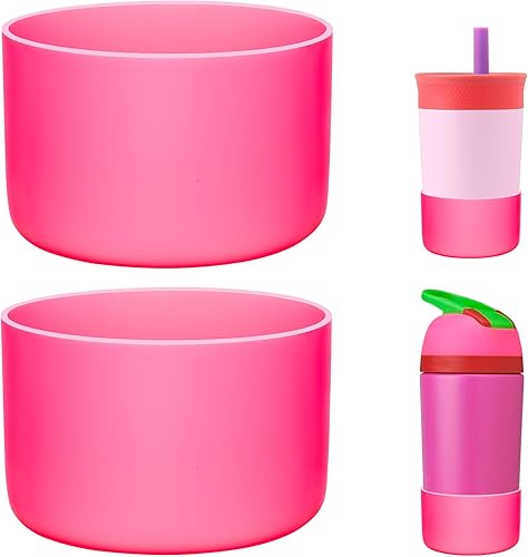 Paquete de 2 botas de silicona  Compatible con Hydro Flask, Owala, Yeti, Stanley y más  Se adapta a botellas y vasos inferiores de 2.75 a 2.85