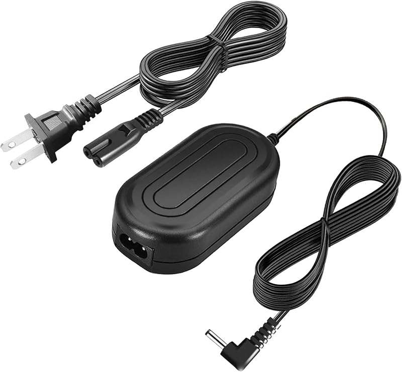CA-570 for Canon Camcorder Charger, DC in 8.4V Compact Power Adapter, Compatible with Canon ZR200 ZR300 ZR500 ZR85, Optura 10 20 30, HF FS XA Elura DC VIXIA HV HG MV Series etc.