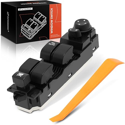 A-Premium Master - Interruptor de ventana eléctrica compatible con Mazda 3 2010 2011 2012 2013, lado delantero izquierdo del conductor, repuesto #