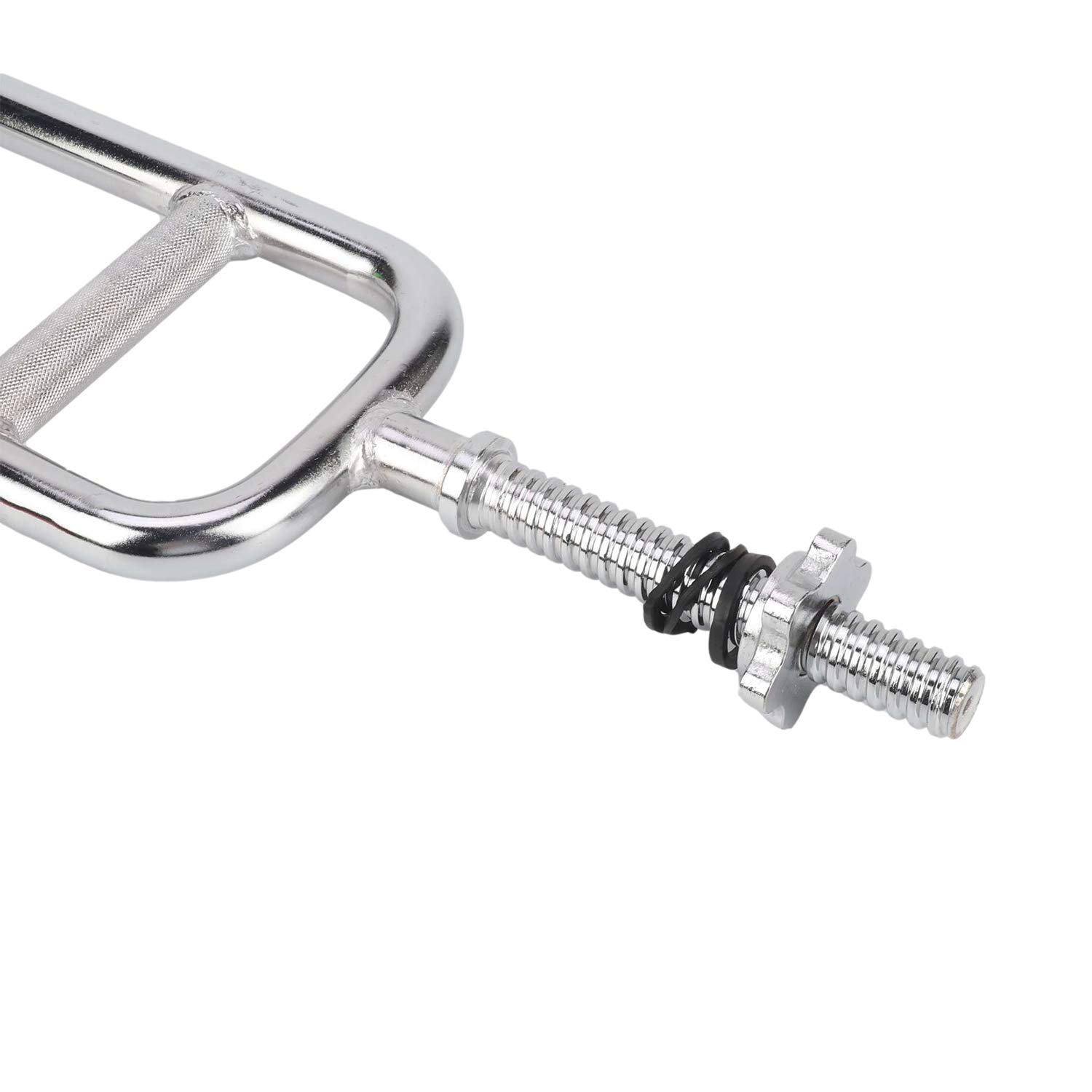 bimiti Trizepstrainer - Ø 25mm, Trizeps Hantelstange, Rahmenhantel mit 2 Sternverschlüsse, Trizeps Bizeps Stange, Bis 80 kg Belastbar, Trizepsstange für Fitnessstudio und Hause Fitness