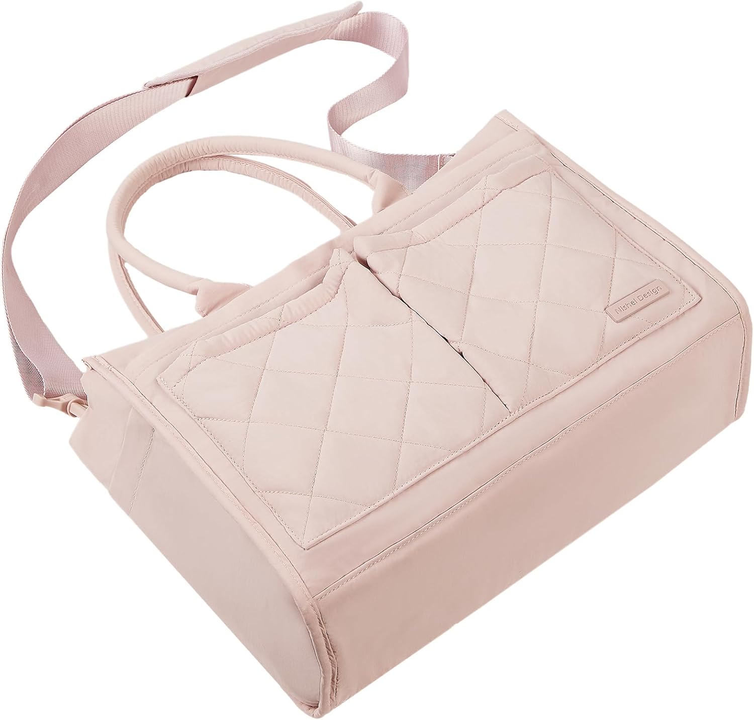 NISHEL Tote Bag for Women, Ultralight Bag with Zipper Closure & Laptop Compartment, Standable Bookbag with Multiple Pockets for College, Work - Image 6