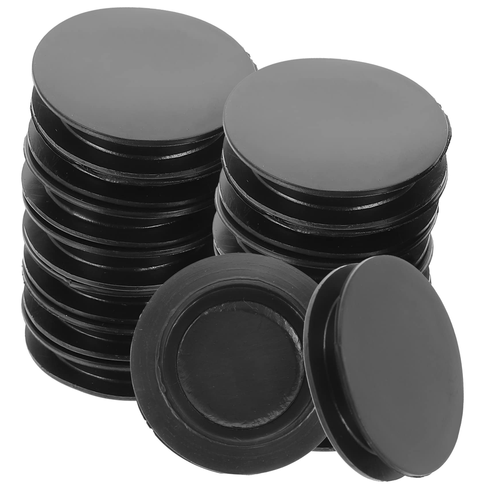 ABOOFAN Money Saving Box Stoppers Set 40pcs Piggy Bank Bottom Plugs Round Caps Plaster Doll Covers Pvc Material