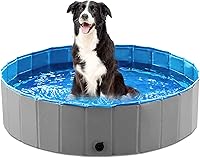 Vista 24 de Jasonwell Piscina Plegable para Baño de Perros y Mascotas, Piscina Colapsible para Perros y Mascotas, Tina de Baño, Piscina Infantil, Piscina