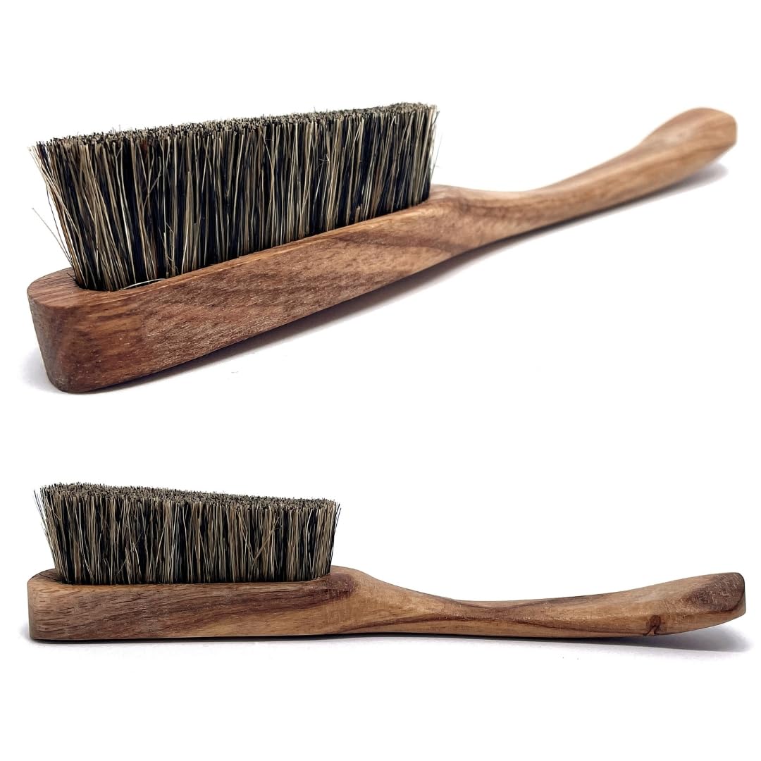 Climbing Brush Bouldering Brush with Thick Boar Hair, Indoor Climbing Brush Wooden Handle, Outdoor Rock Climbing, Chalk Brush with Natural Boar Hair, Climbing Gear Accessory, Bristle Cut on Angle