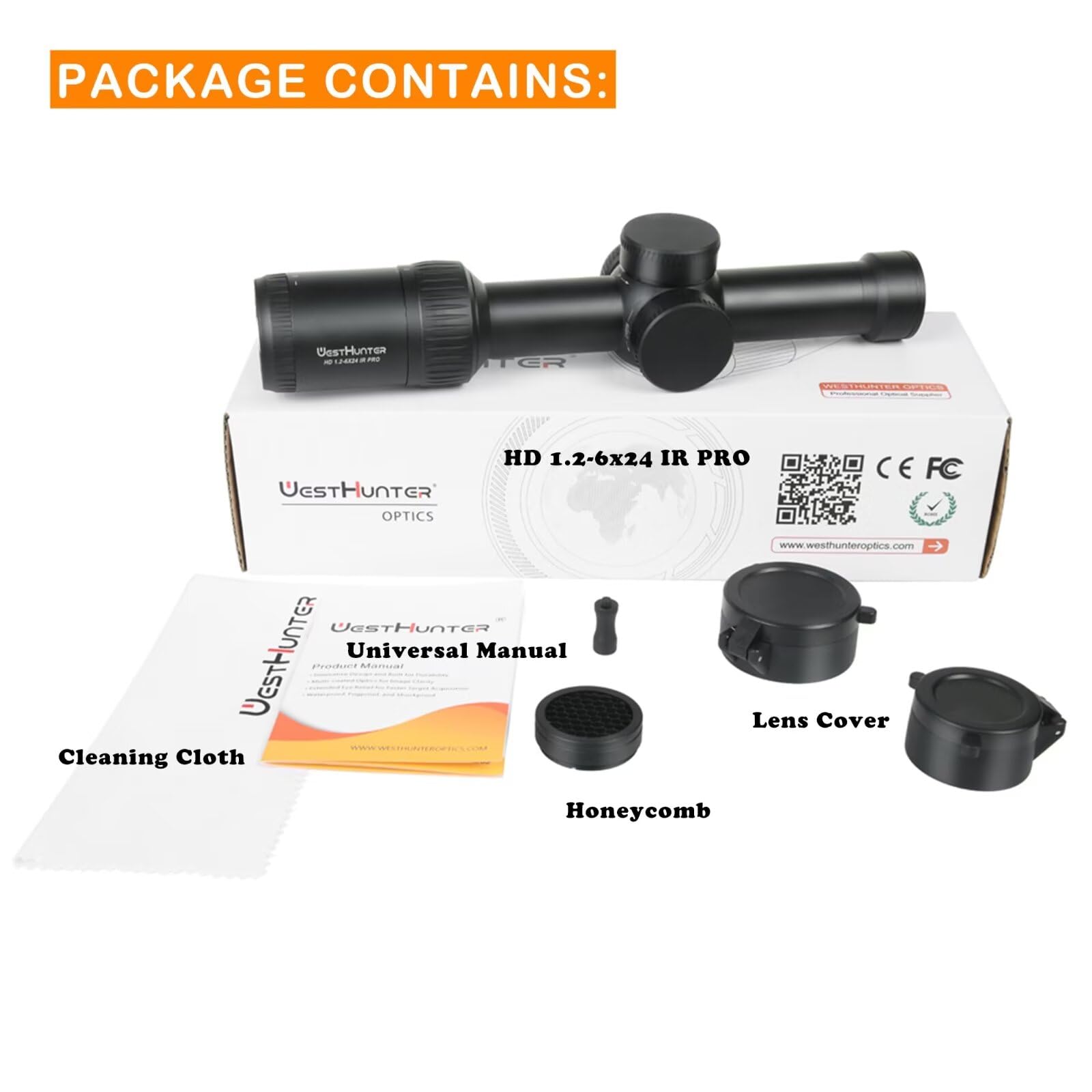 Amazon.com : WestHunter Optics HD 1.2-6x24 IR PRO LPVO Riflescope