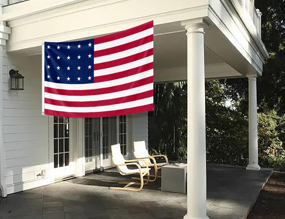 20 Stars American Historical Flag 3x5FT 1818-1819 Great Stars Old Glory USA US Murica Red White Blue Star and Stripes Flag Patriotic 4th of July Decoration with 2 Brass Grommets Indoor Outdoor