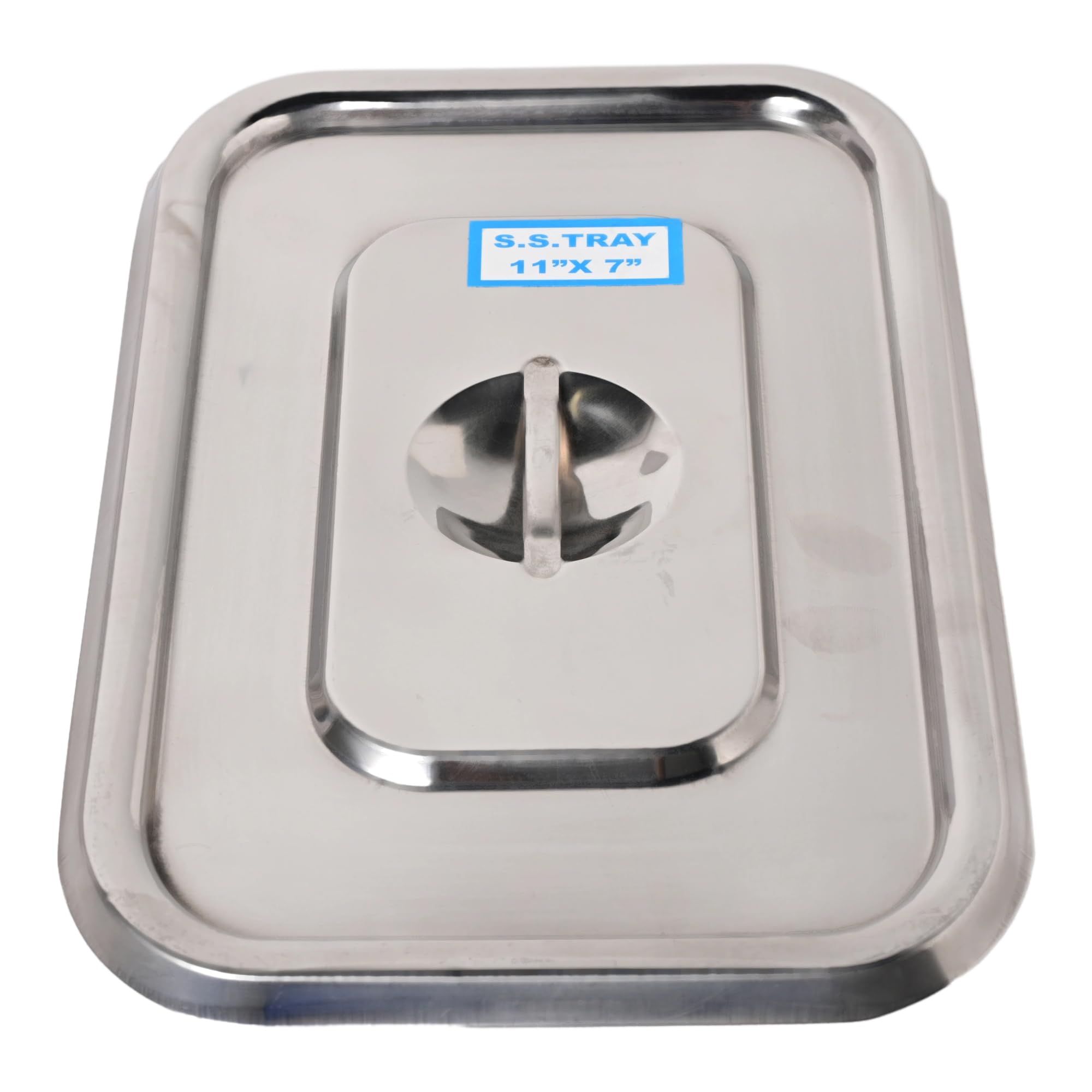 Medical Reusable Instrument Tray with Lid Heavy Stainless Steel (11 * 7)