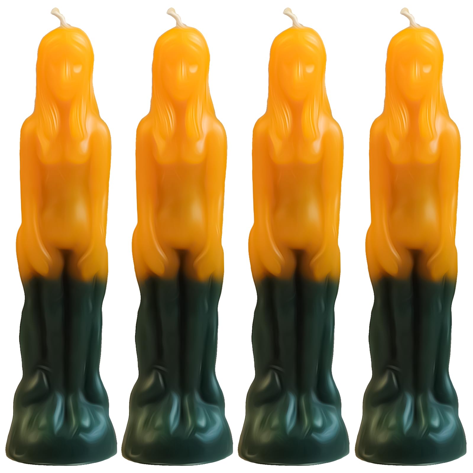 Hecate Magic Mall Female Magic Ritual Candle | Unscented Soy Wax Blend Halloween Spell Candles for Healing, Aromatherapy, Meditation & Serenity | Home Decor (Road Opener Finance, Pack of 4)