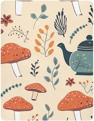 Miniatura 2 de Fitted Crib Sheets Autumn Mushroom Tea Kettle Baby Crib Sheets for Boy & Girl Toddler Mattress Sheets 21216094
